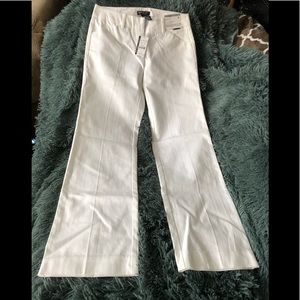New York & Company Petite white boot cut jeans